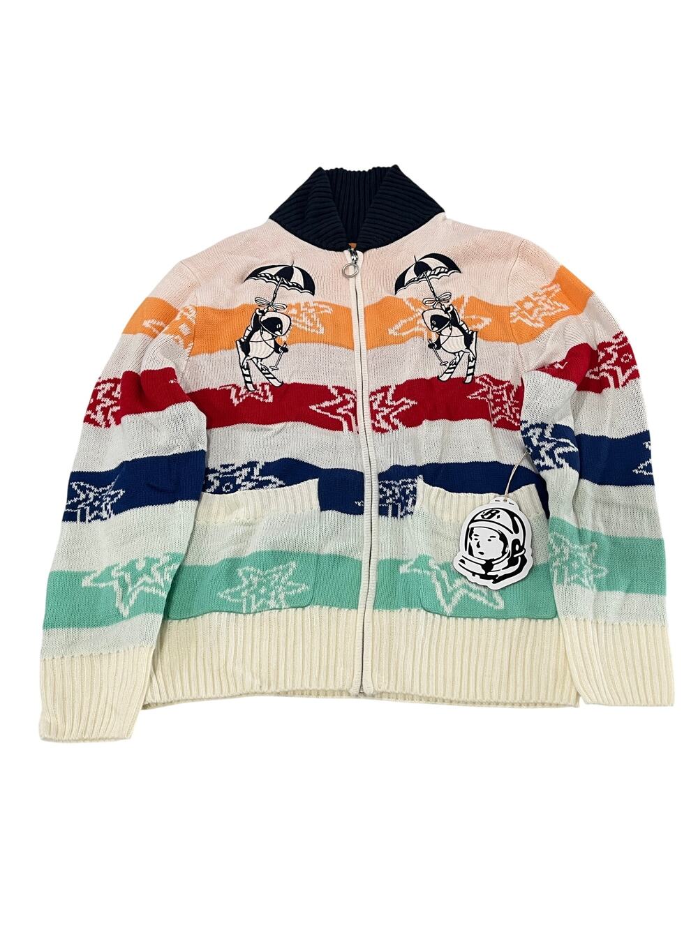 1-18 BILLIONAIRE BOYS CLUB Stargazer Full Zip Knit Sweater XL